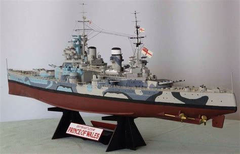 Tamiya battleship HMS Prince of Wales (1/350) scale, full-hull. | 艦船, 船, 模型