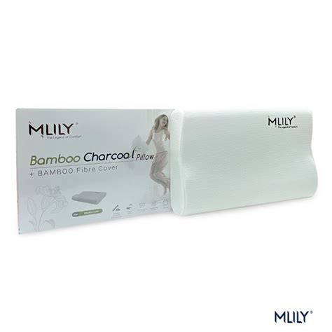 Mlily Bamboo Charcoal Contour Memory Pillow - (L)60cm X (W)40cm X (H ...