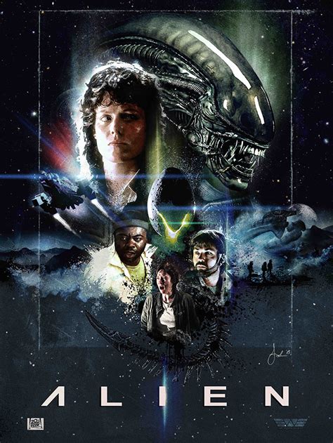 Alien by John Cordero - Home of the Alternative Movie Poster -AMP-