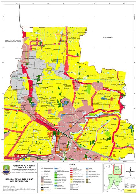 Peta Zonasi Bekasi Utara | SITARU KOTA BEKASI