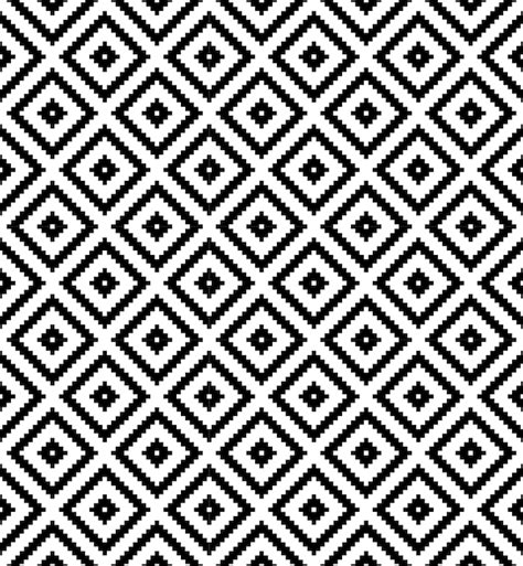 Premium Vector | Black and white diamond pattern