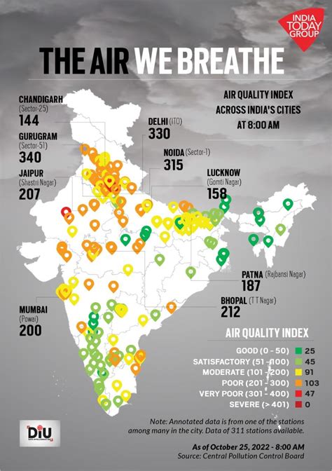 Delhi wakes up to ‘very poor’ air quality after Diwali; AQI hits 326 - BusinessToday