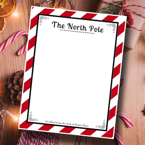 North Pole Letterhead Free Printable