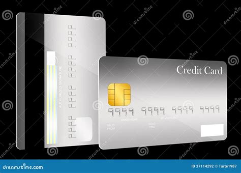 Front and Back Credit Card Template Stock Illustration - Illustration of empty, money: 37114292