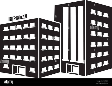 Isolated hospital building design Stock Vector Image & Art - Alamy