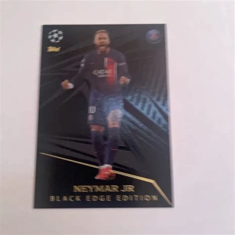 TOPPS MATCH ATTAX 2023/2024 23/24 Neymar Jr Black Edge Edition Card #496 £7.49 - PicClick UK