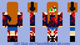 Cute Zombie Girl Minecraft Skin