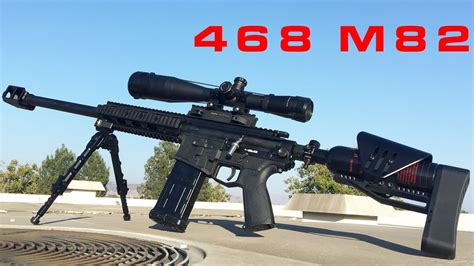 M82 Sniper Paintball Gun Accuracy Shooting Demo 4" Pole at 50 Yards - YouTube