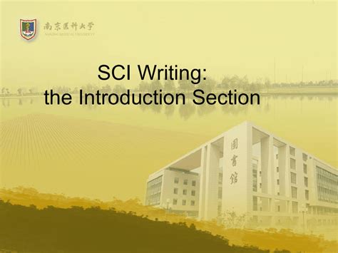 医学论文写作英语：SCI Writing the Introduction Section (1)_word文档在线阅读与下载_免费文档