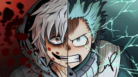 Deku vs Tomura by andynight on DeviantArt