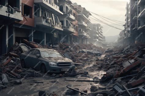 Premium AI Image | Devastating Earthquake Aftermath