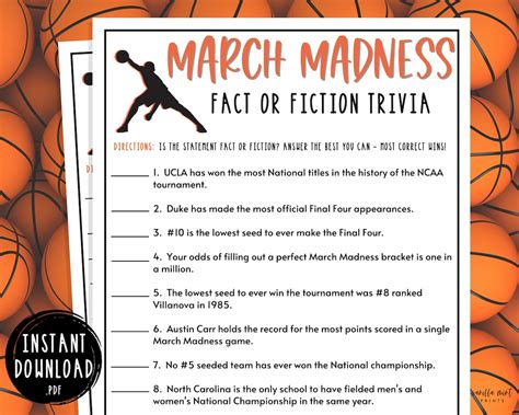 March Madness Trivia Questions And Answers 2024 - Ciel Melina