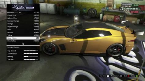 Grand Theft Auto V Gold Zentorno Paint Job Gta V Youtube