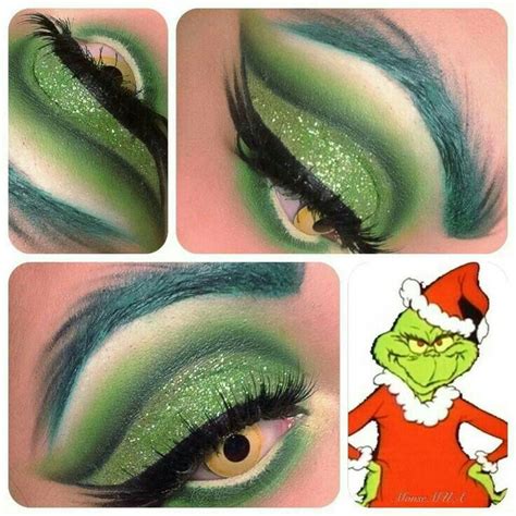 Pin by derra nelson-meister on Grinch stole Christmas | Christmas eye makeup, Christmas makeup ...