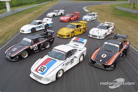 Led by the #59 Peter Gregg/Hurley Haywood Brumos Porsche 935, and flanked by the two #0 Ted ...