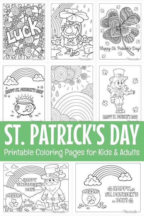 Coloring Book Free Printable St Patrick's Day Coloring Pages