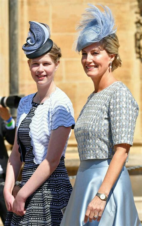 Lady Louise Windsor and Sophie, Countess of Wessex attend the wedding ...