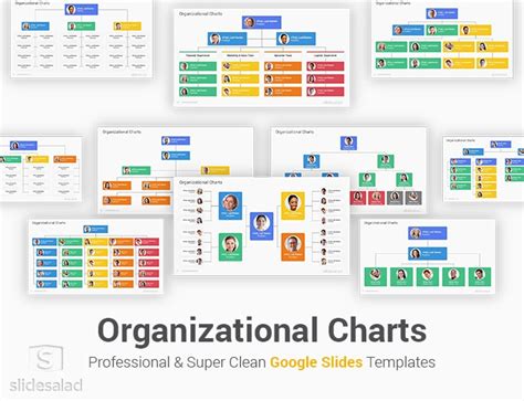 Organizational Charts Google Slides Template Diagrams - SlideSalad