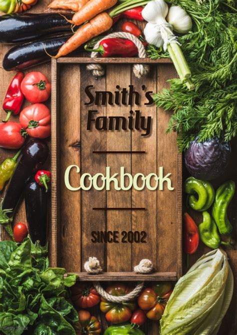 Family Cookbook Cover Template Design Printab | PosterMyWall