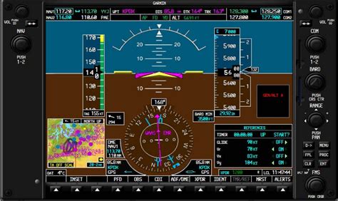 Garmin G1000 PFD (Primary Flight Display).