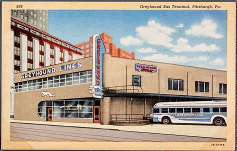 Greyhound Bus Terminal, Pittsburgh, Pa. | 838 2B-H1369 [1942… | Flickr