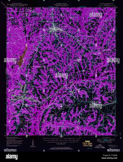 Ozark alabama map hi-res stock photography and images - Alamy