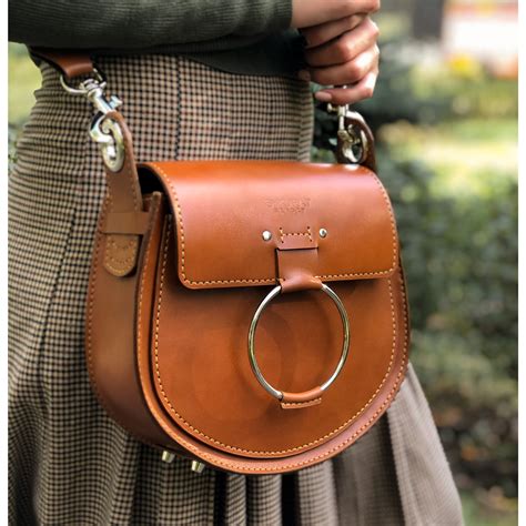 Saddle bag for women. Brown crossbody bag. Leather saddle | Etsy