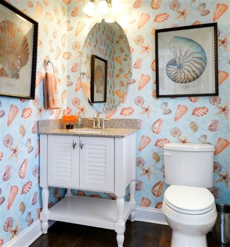 Coastal Wall Treatment Ideas for the Bathroom | Wood Panels, Murals, Tiles & More