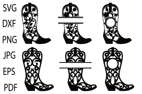 Cowgirl Boots SVG (Graphic) by yulnniya · Creative Fabrica