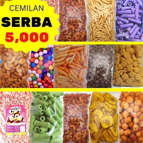 Jual Aneka Cemilan Serba 5 Ribu Camilan Murah 5 Ribu Bebas Pilih Rasa ...