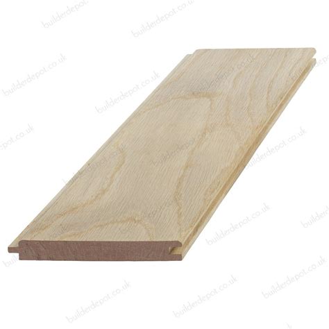 15mm x 95mm Hardwood American White Oak Tongue & Groove V Cladding ...