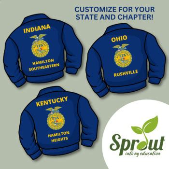 Custom FFA Jacket Clipart by Sprout in Ag Education | TPT