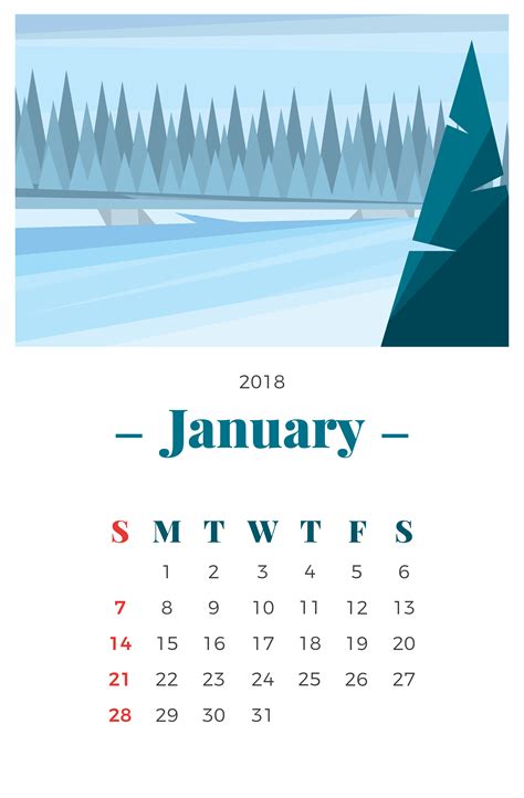 January Calendar Vector Art, Icons, and Graphics for Free Download