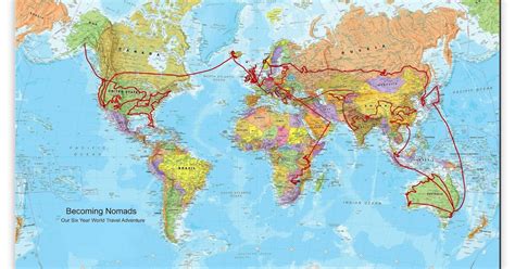 Becoming Nomads: Countries and Territories Visited