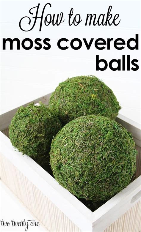 DIY Moss : DIY Make Moss Covered Ball | Moss balls, Moss decor, Moss