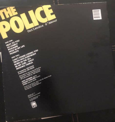 popsike.com - The Police Outlandos D’Amour LP Vinyl Record Album VG / VG+ Yellow Cover - auction ...