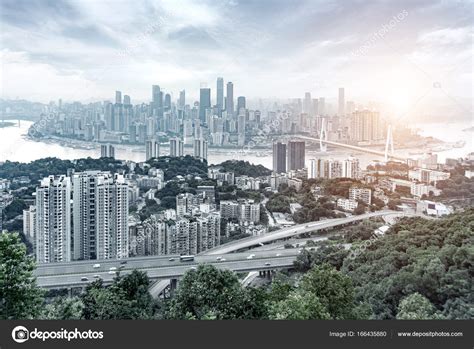 Chongqing city skyline — Stock Photo © gyn9037 #166435880