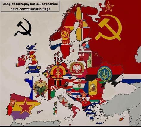 Hypothetical European map if USSR won the Cold War : r/MapPorn