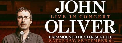 John Oliver Tickets | 9th September | Paramount Theatre Seattle | Paramount Theatre Seattle