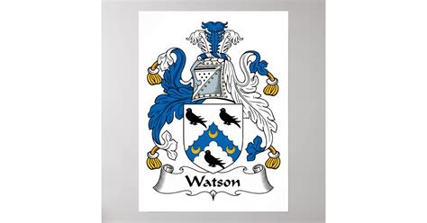 Watson Family Crest Poster | Zazzle