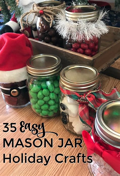 35 Easy Mason Jar Holiday Crafts - Hobbies on a Budget