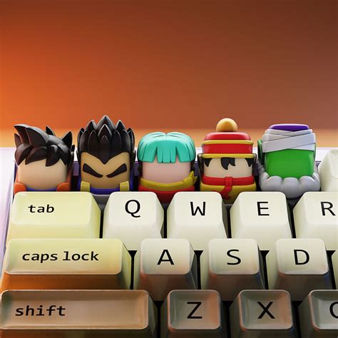 DBZ KEYCAPS VOL I - DRAGON BALL - MECHANICAL KEYBOARD | 3D models download | Creality Cloud