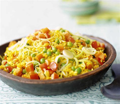 Saffron Rice Pilaf With Vegetables