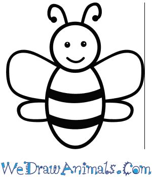 How to Draw a Simple Bee for Kids