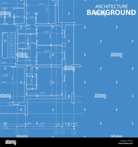 Blueprint architecture model Stock Photo - Alamy