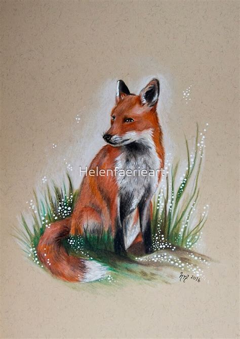 "Forest Fox" by Helenfaerieart | Redbubble