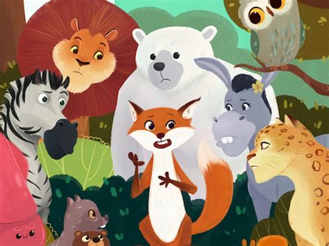 Animal illustrations for your children's book story | Upwork