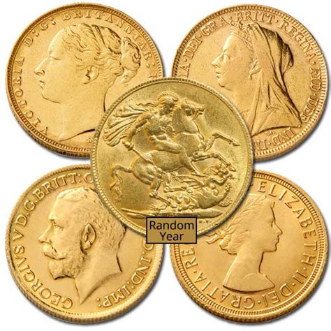 British Gold Sovereign - Circulated, Older Dates, Design our Choice ...