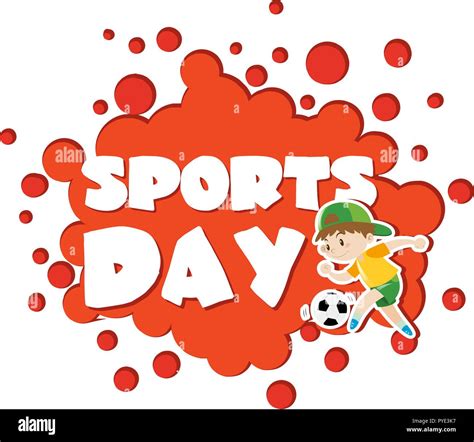 Poster design with sports day theme illustration Stock Vector Image ...