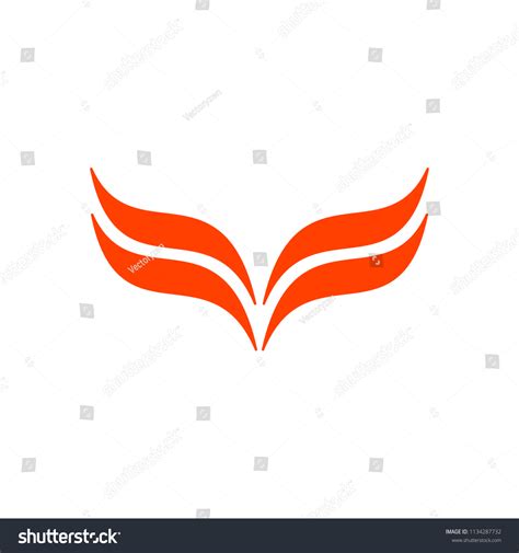 Red Wings Logo Template Stock Vector (Royalty Free) 1134287732 ...